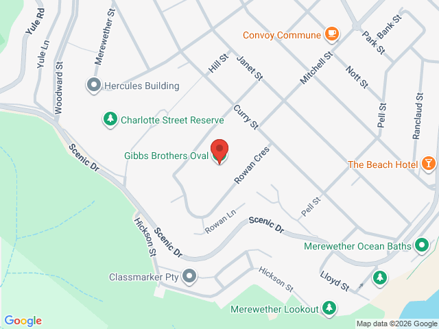 Map showing event location