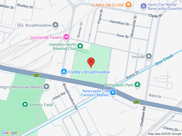 Map showing event location