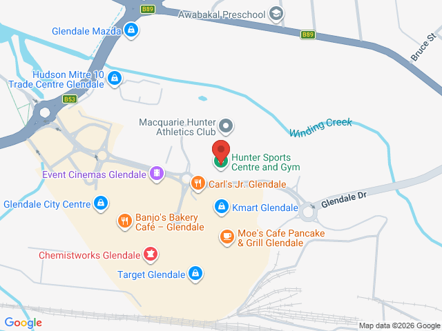 Map showing event location